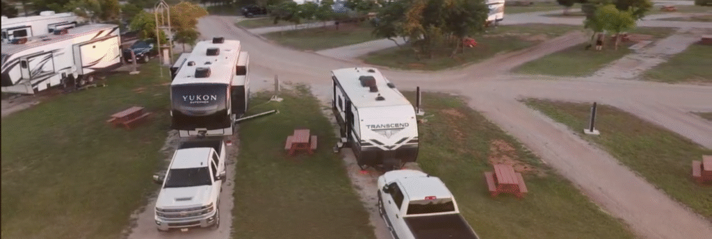 Pull-through site at Dyess AFB RV park alternative