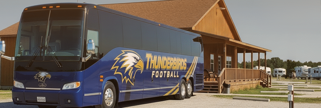Texas football team lodging base near I-20